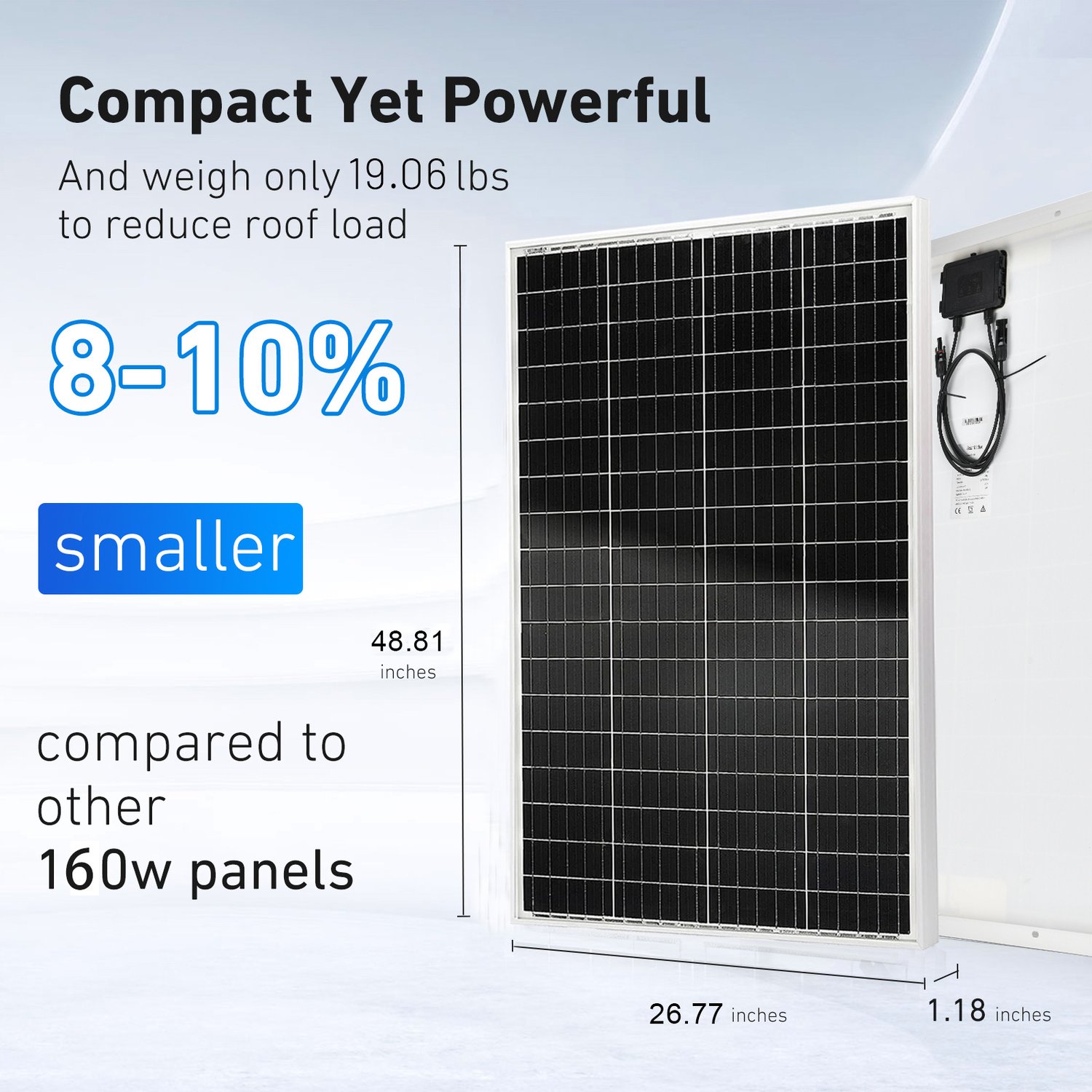 mono solar panel 160W